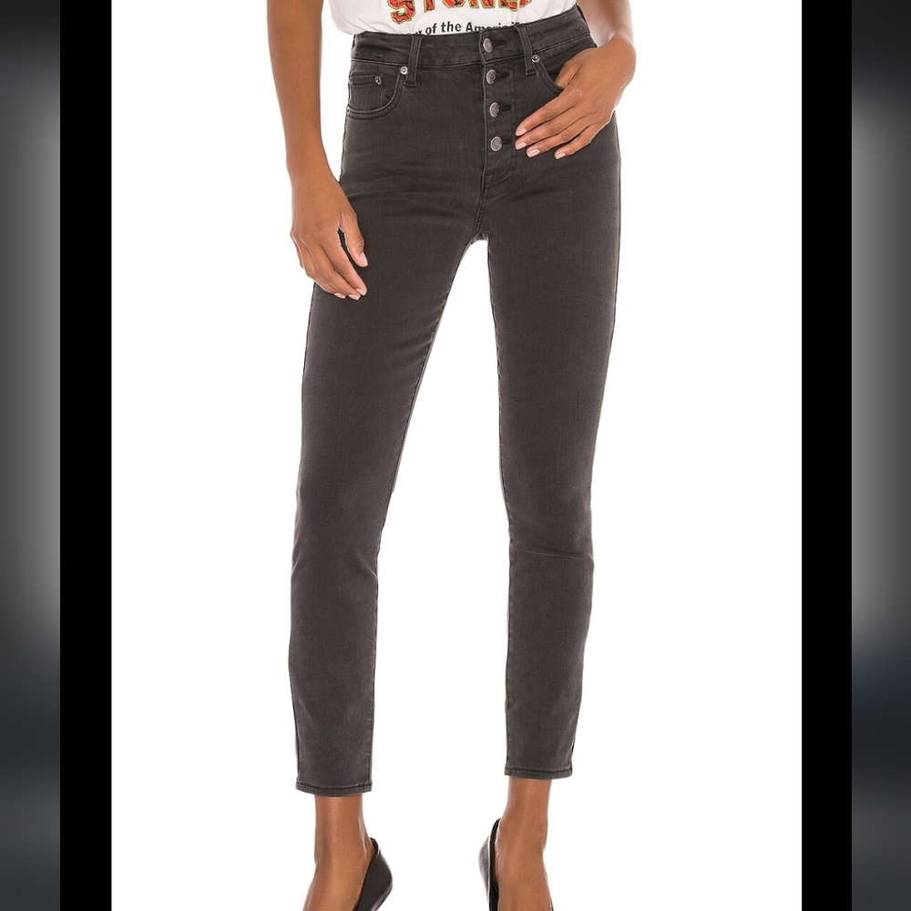 Pistola Aline High Waist Skinny Jeans gray  size 29